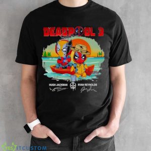 Chibi Deadpool 3 Signatures shirt 7 Chibi Deadpool 3 Signatures shirt - Black Unisex T-Shirt