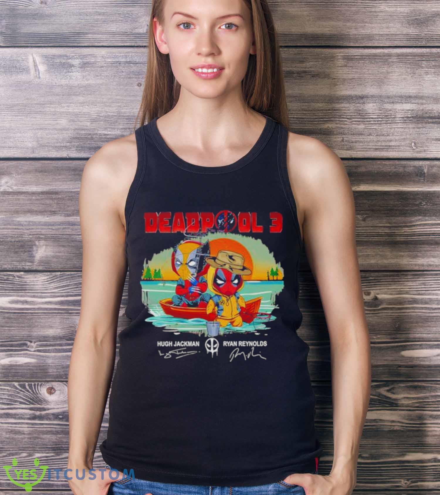 Chibi Deadpool 3 Signatures shirt 3 Chibi Deadpool 3 Signatures shirt - Ladies Tank Top