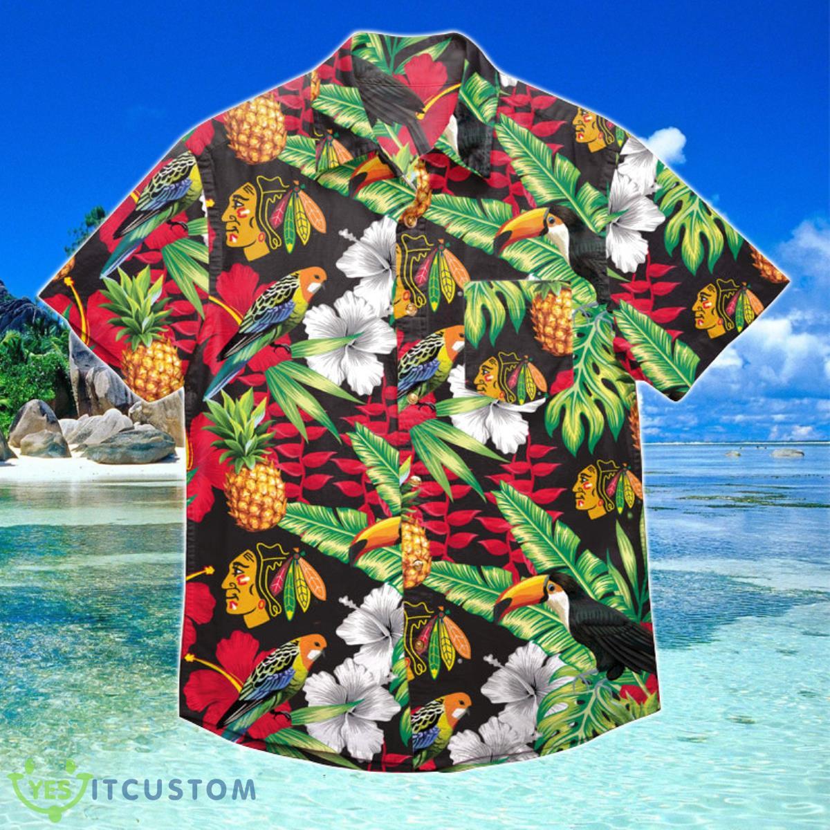 Chicago Blackhawks NHL Hawaiian Shirt Special Gift For Fans 2 Chicago Blackhawks NHL Hawaiian Shirt Special Gift For Fans Product Photo 1