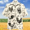 Chicken In The White Pattern Hawaiian Shirt For Men Women Product Photo 1