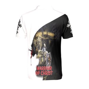 Child Of God Polo Lion Of Judah Christian Warrior Of Christ Christian 3D Polo Shirt Gift For Men And Women - 240723-171136
