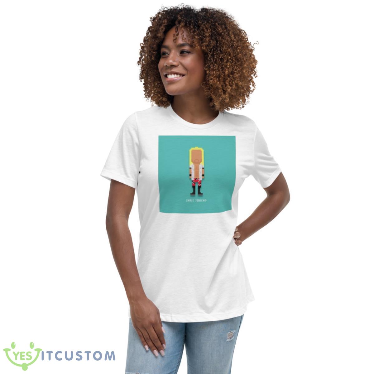 Chris Jericho 8 Bit shirt 5 Chris Jericho 8 Bit shirt - Women's Relaxed Short Sleeve Jersey Tee