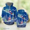 Christmas Flamingo Skiing All Over Print 3D Hoodie Men And Women Gift Product Photo 1