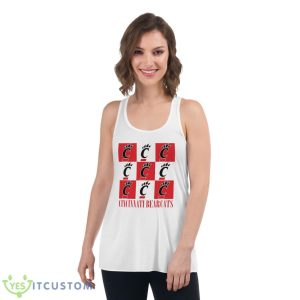 Cincinnati Bearcats Checkerboard Logo Shirt 8 Cincinnati Bearcats Checkerboard Logo Shirt - Women's Flowy Racerback Tank