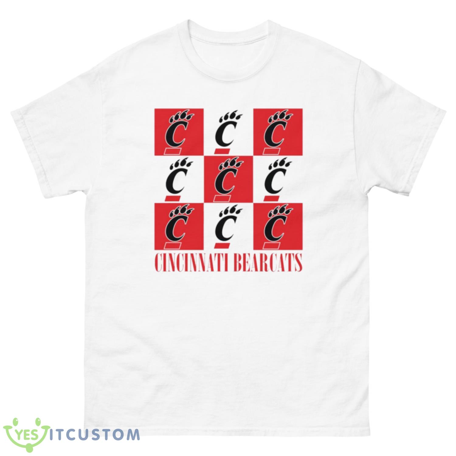 Cincinnati Bearcats Checkerboard Logo Shirt 10 Cincinnati Bearcats Checkerboard Logo Shirt - 500 Men’s Classic Tee Gildan