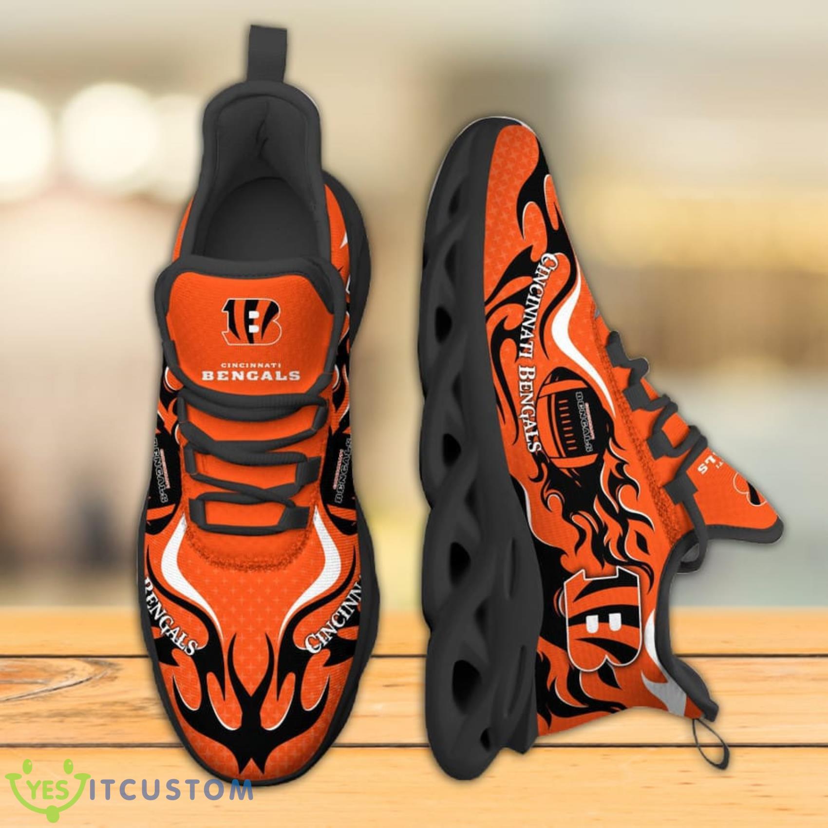 Cincinnati Bengals NFL Fire Ball Full Print AOP Print Max Soul Shoes 3 Cincinnati Bengals NFL Fire Ball Full Print AOP Print Max Soul Shoes Product Photo 3
