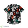 Cincinnati Bengals NFL White Stripe Floral Hawaiian Shirt Special Gift For Fans Product Photo 1