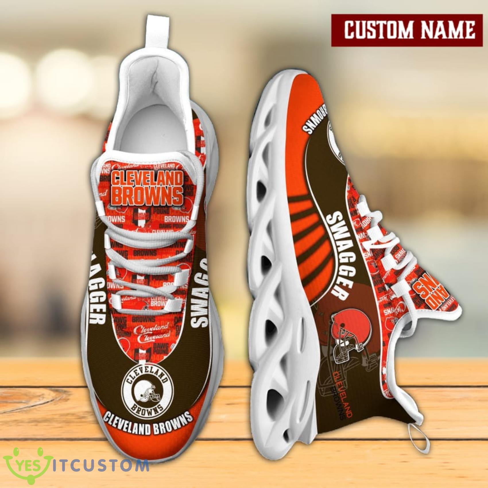 Cleveland Browns NFL Custom Name Gift For Fans AOp Max Soul Shoes 6 Cleveland Browns NFL Custom Name Gift For Fans AOp Max Soul Shoes Product Photo 6
