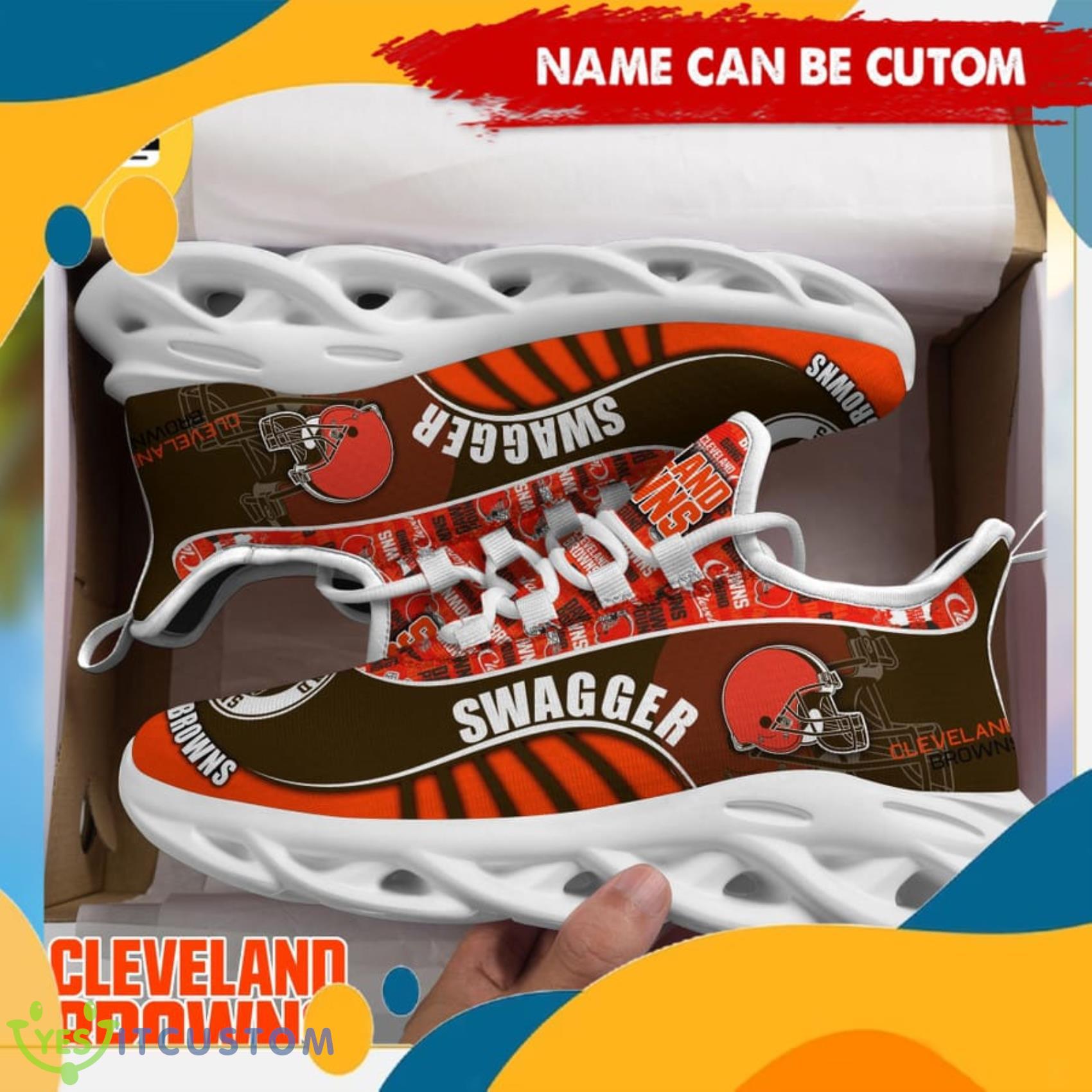 Cleveland Browns NFL Custom Name Gift For Fans AOp Max Soul Shoes 7 Cleveland Browns NFL Custom Name Gift For Fans AOp Max Soul Shoes Product Photo 7