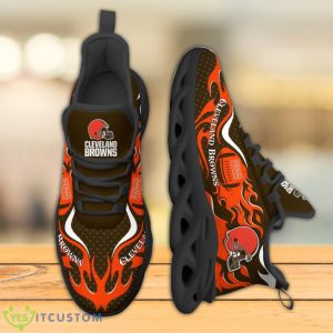 Cleveland Browns NFL Fire Ball Full Print AOP Print Max Soul Shoes Product Photo 3