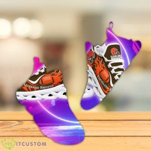 Cleveland Browns NFL Fire Ball Full Print AOP Print Max Soul Shoes Product Photo 4