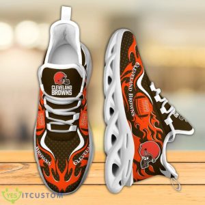 Cleveland Browns NFL Fire Ball Full Print AOP Print Max Soul Shoes Product Photo 6