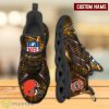Cleveland Browns NFL Light Abstract Pattern Custom Name Full Print Running Shoes Max Soul Product Photo 1