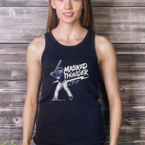 Clint Frazier Masked Thunder Signature Shirt 7 Clint Frazier Masked Thunder Signature Shirt - Ladies Tank Top