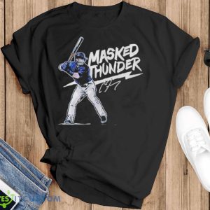 Clint Frazier Masked Thunder Signature Shirt - Black T-Shirt