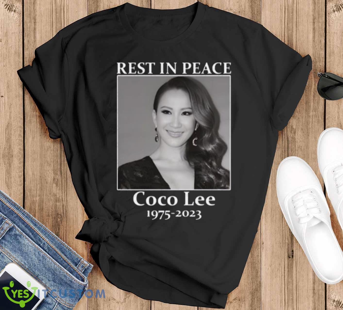 Coco Lee Hong Kong Singer Rip Rest In Peace Art shirt 12 Coco Lee Hong Kong Singer Rip Rest In Peace Art shirt - Black T-Shirt