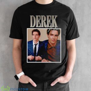 Collage Art Actor Derek Klena shirt - Black Unisex T-Shirt