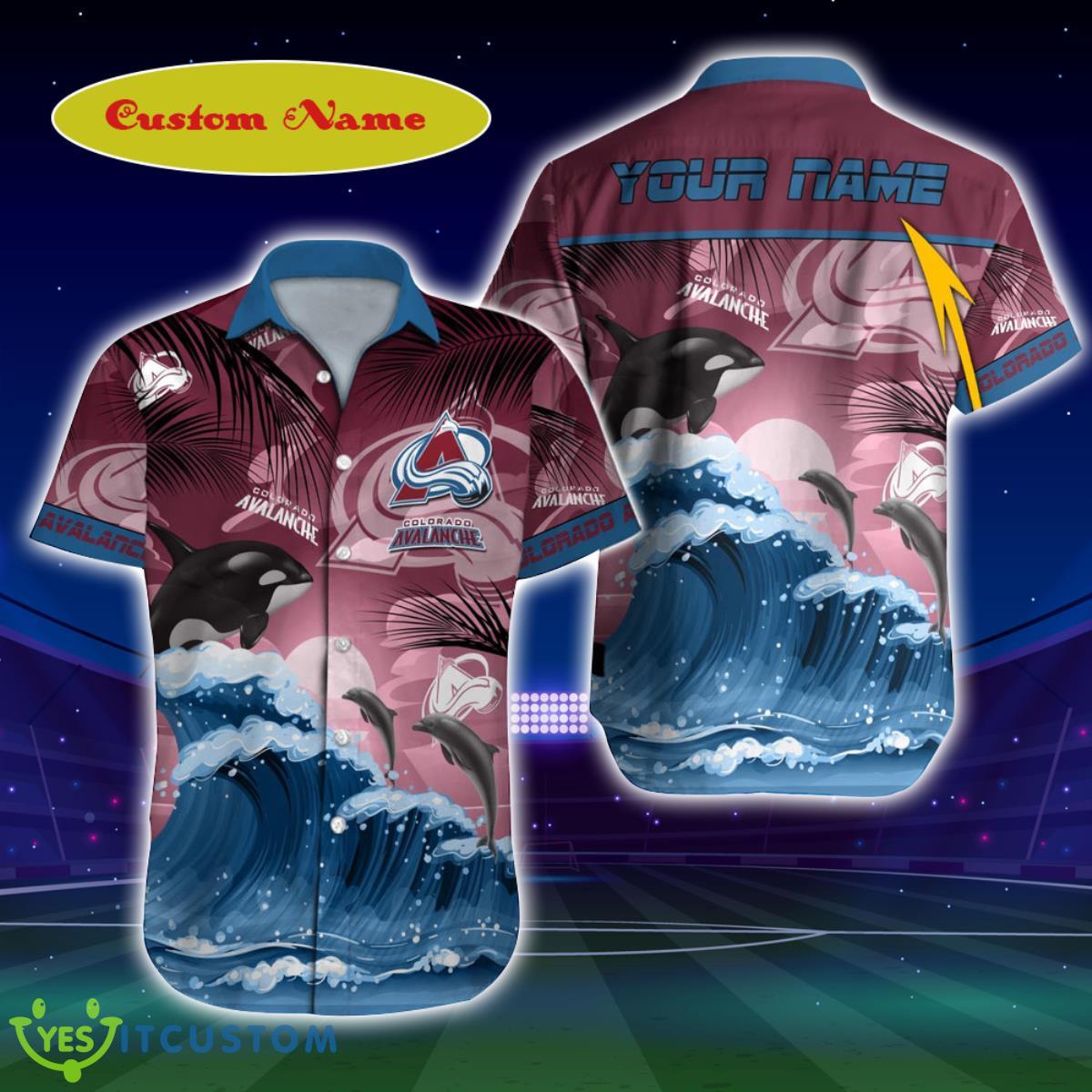 Colorado Avalanche NHL Custom Name Hawaiian Shirt Uniquel Gift For Men And Women Fans 2 Colorado Avalanche NHL Custom Name Hawaiian Shirt Uniquel Gift For Men And Women Fans Product Photo 1