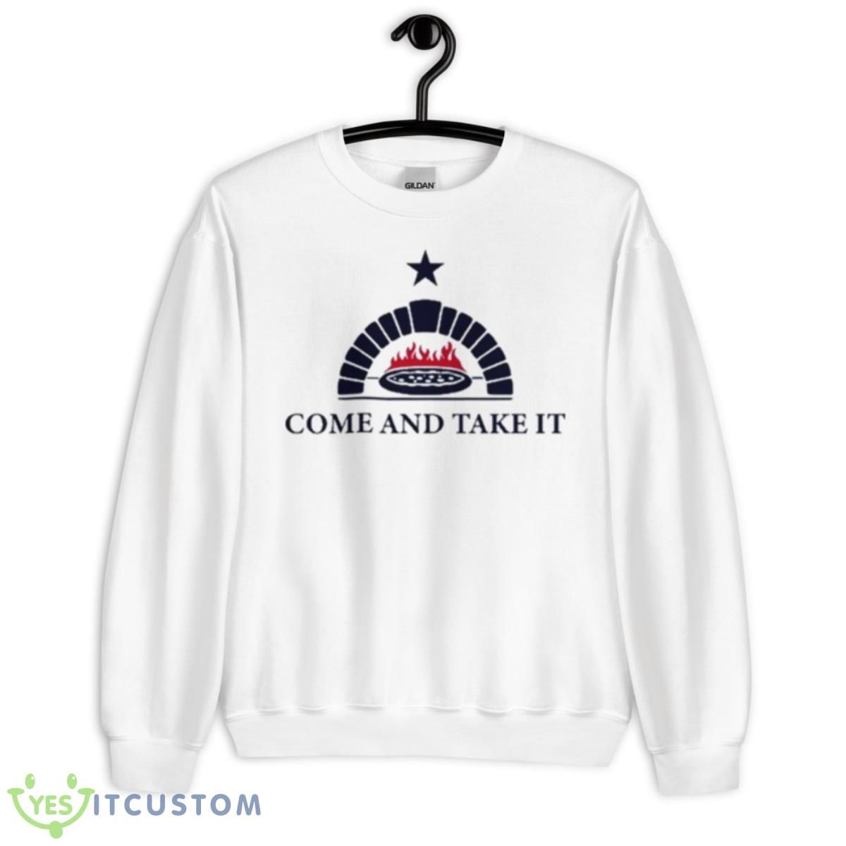 Come And Take It One Bite Pizza shirt 2 Come And Take It One Bite Pizza shirt - Unisex Heavy Blend Crewneck Sweatshirt