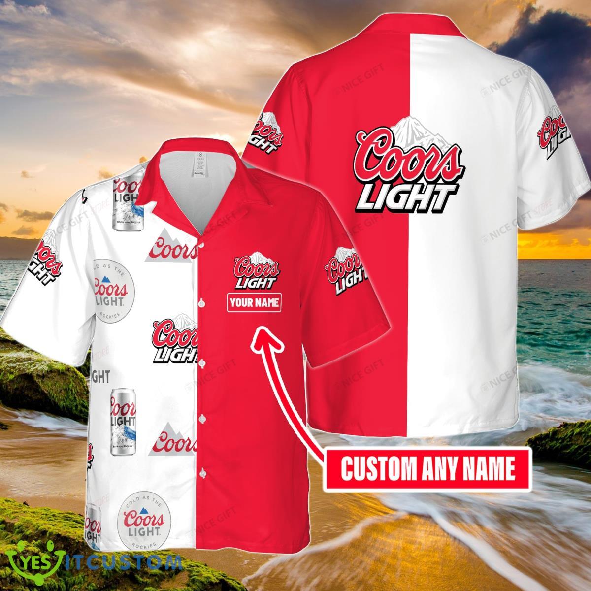 Coors Light Custom Name Hawaiian Shirt Best Gift For Men And Women Product Photo 1