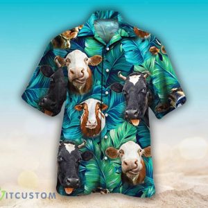 Cow Lovers Gift 3D Hawaiian Shirt Design 9 Aloha Beach Gift For Men And Women - Cow Lovers Gift Hawaiian Shirt, Tropical Hereford Cow Hawaiian Shirts for Men Women, Cow Hawaiian Shirt, Farm Cow Beach Shirt_5