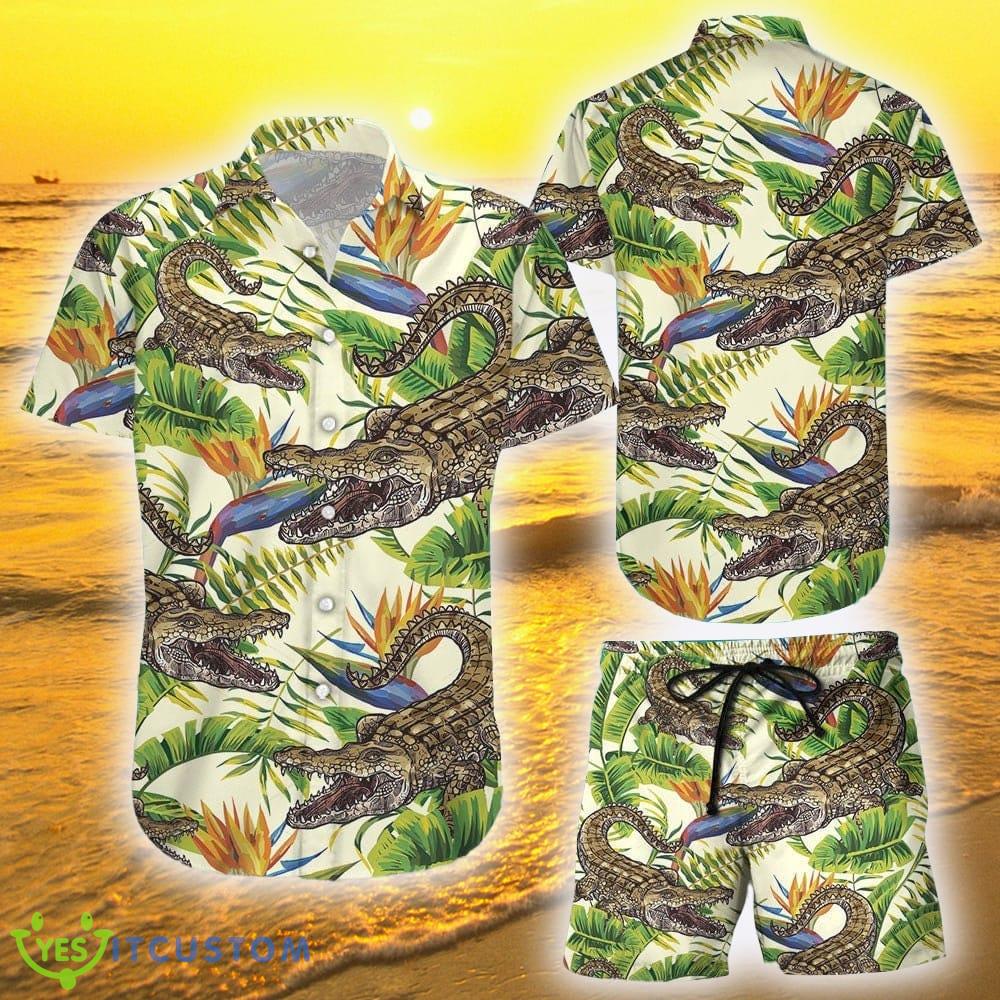 Crocodile Style 1 Hawaiian Shirt And Short Summer For Men And Women Gift - Crocodile Hawaiian Shirt - Crocodile Banana Palm Hawaii Shirt - Gift For Crocodile Lover_1