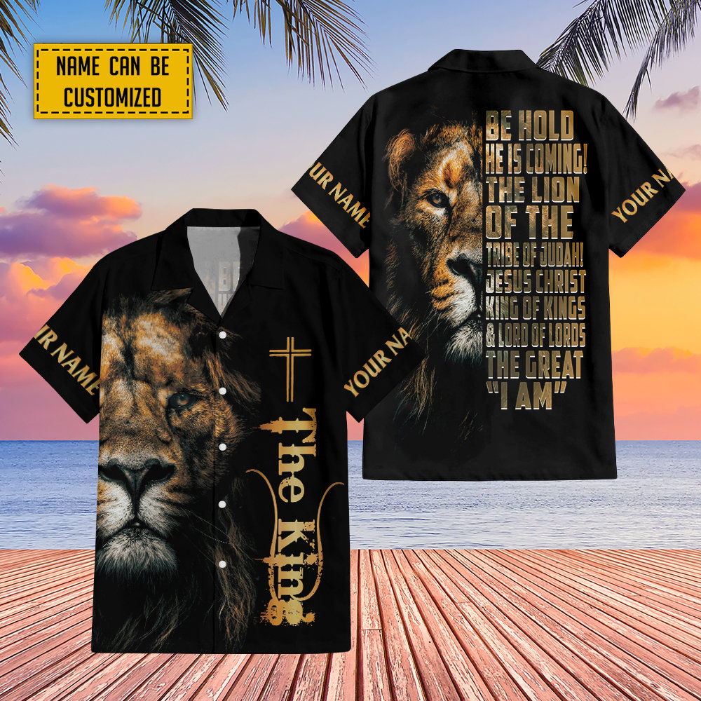 Custom Name Hawaiian Lion Of Judah Revelations Hawaiian Shirt And Short Summer For Men And Women Gift 9 Custom Name Hawaiian Lion Of Judah Revelations Hawaiian Shirt And Short Summer For Men And Women Gift - 240723-163151