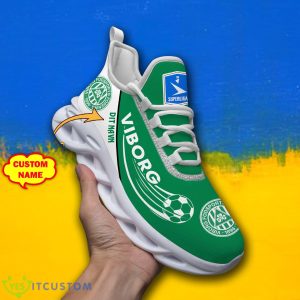 Custom Name Viborg FF Sport Shoes Logo 1 Danish Superliga Max Soul Sneakers For Fans - Viborg FF Max Soul Shoes_1