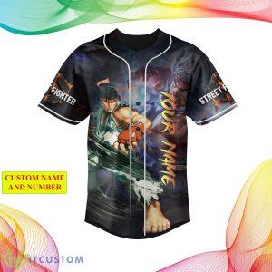 Custom Number And Name Street Fighter Capcom Nitendo Style Jersey Baseball Shirt 3 Custom Number And Name Street Fighter Capcom Nitendo Style Jersey Baseball Shirt - Street Fighter Capcom Nitendo Personalized Baseball Jersey_3