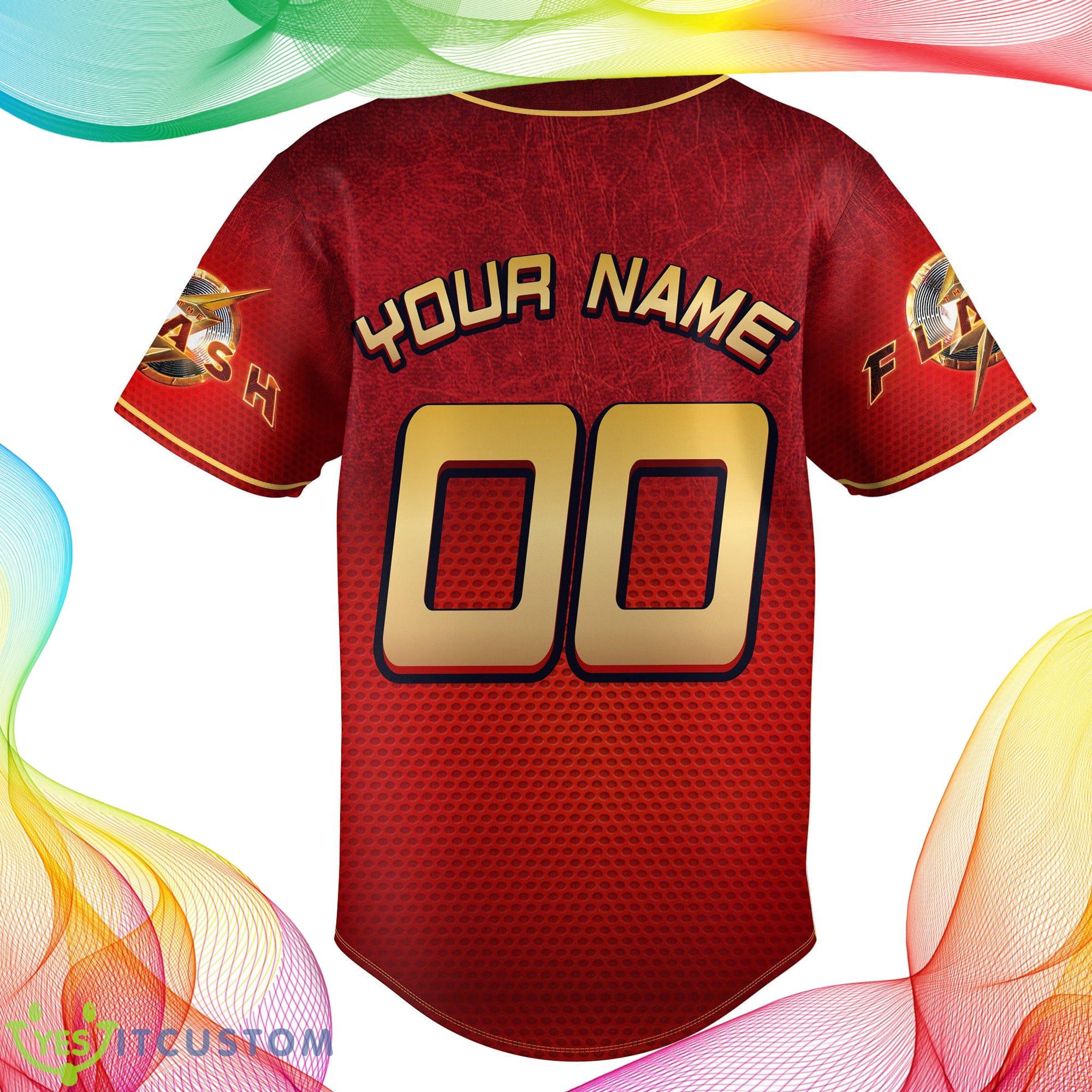 Custom Number And Name The Flash DC Comics 2023 Style Baseball Jersey Shirt For Men And Women 6 Custom Number And Name The Flash DC Comics 2023 Style Baseball Jersey Shirt For Men And Women - The Flash DC Comics 2023 Personalized Baseball Jersey_3