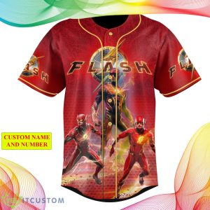 Custom Number And Name The Flash DC Comics 2023 Style Baseball Jersey Shirt For Men And Women - The Flash DC Comics 2023 Personalized Baseball Jersey_2