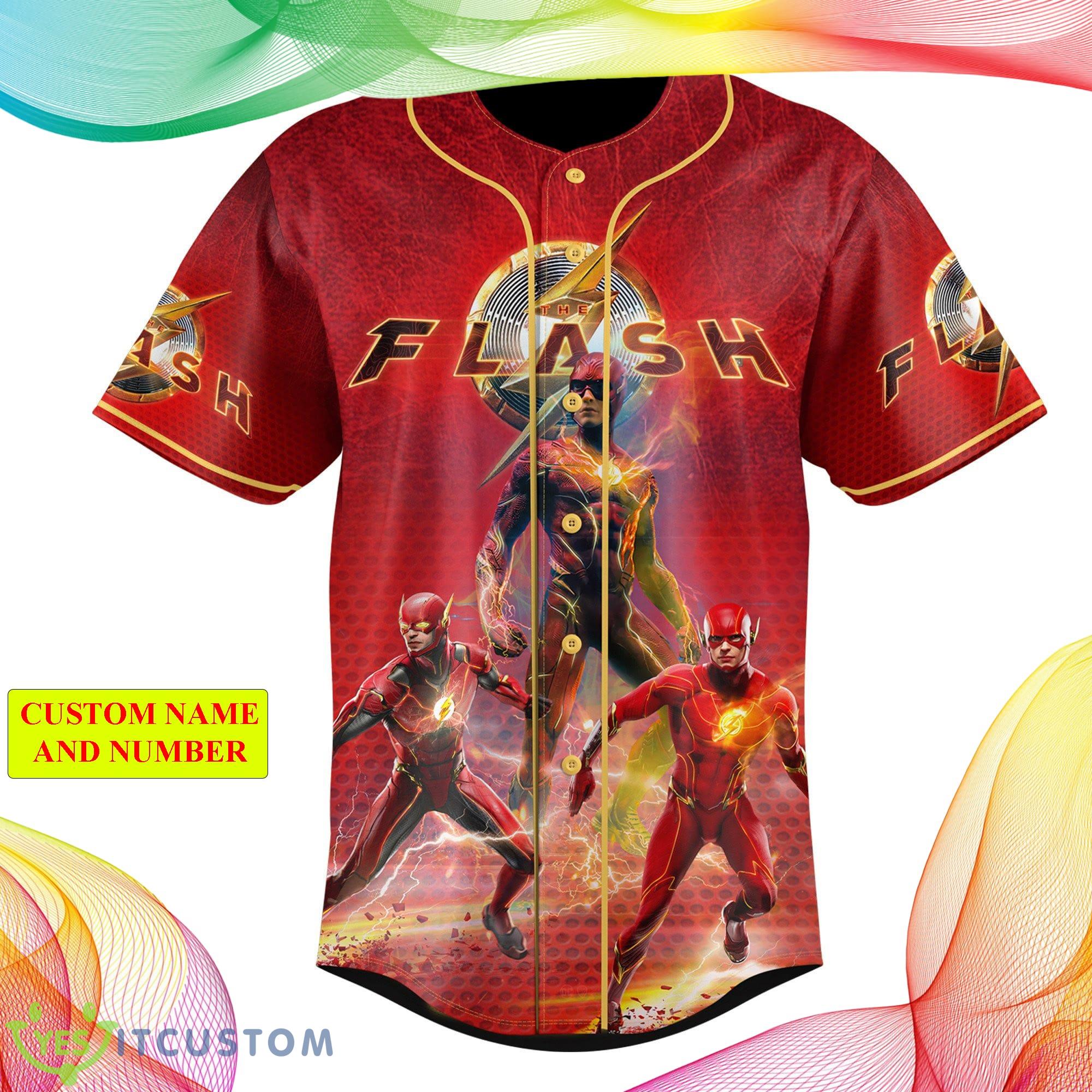 Custom Number And Name The Flash DC Comics 2023 Style Baseball Jersey Shirt For Men And Women 5 Custom Number And Name The Flash DC Comics 2023 Style Baseball Jersey Shirt For Men And Women - The Flash DC Comics 2023 Personalized Baseball Jersey_2