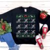 Cycling Team Santa Hats Funny Bicycle Themed Ugly Christmas Sweatshirt - Cycling Team Santa Hats Funny Bicycle Themed Ugly Christmas Sweatshirt Bike Riding Lover Gift Christmas Cyclist Shirt_1