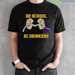 D2 School D1 Drinkers Shirt - Black Unisex T-Shirt