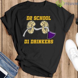 D2 School D1 Drinkers Shirt - Black T-Shirt