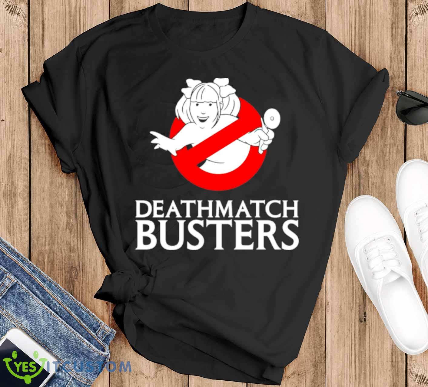 Deathmatch Busters shirt 12 Deathmatch Busters shirt - Black T-Shirt
