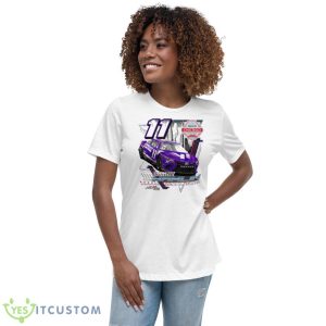 denny Hamlin Joe Gibbs Racing Team Collection 2023 Grant Park 200 - Women's Relaxed Short Sleeve Jersey Tee
