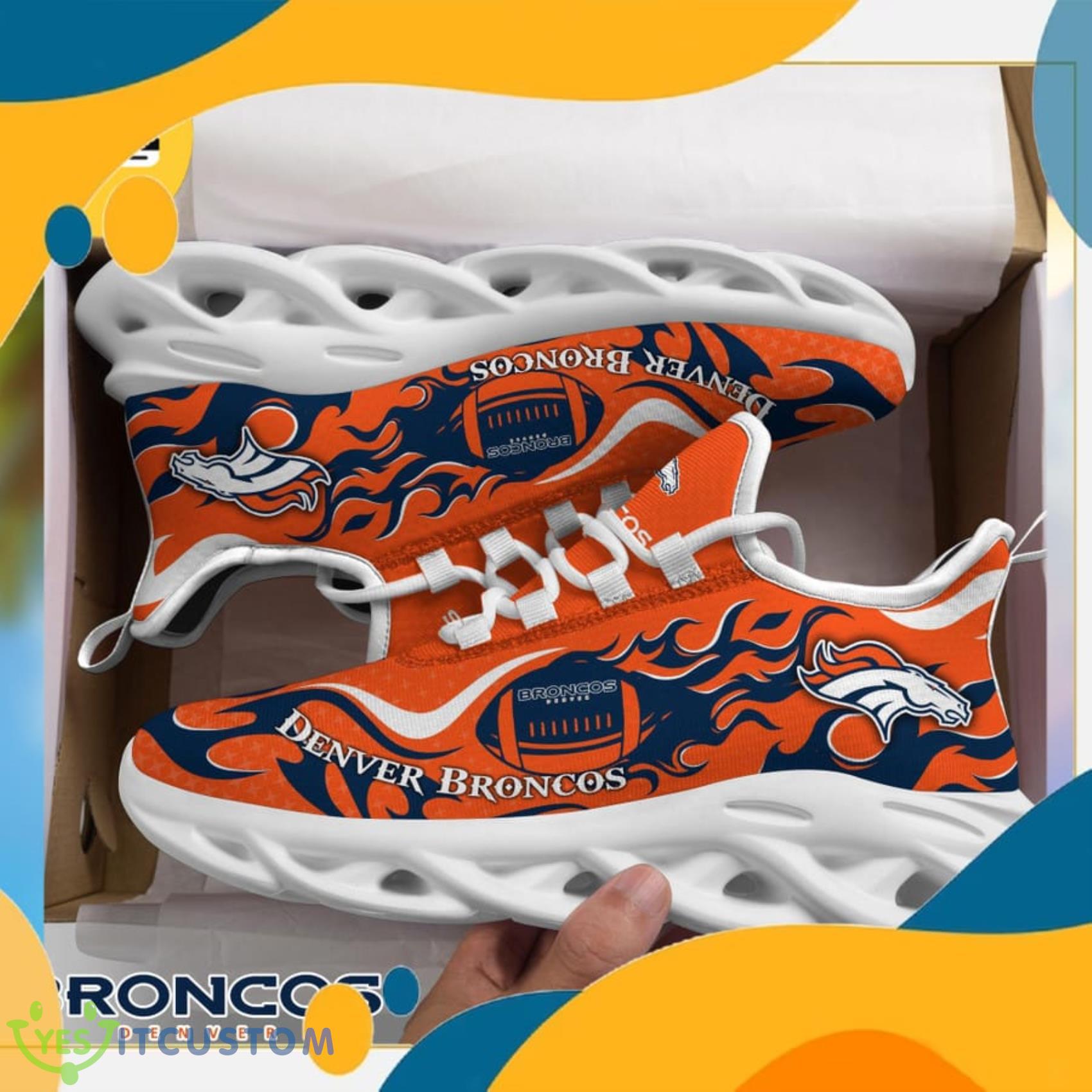 Denver Broncos NFL Fire Ball Full Print AOP Print Max Soul Shoes 14 Denver Broncos NFL Fire Ball Full Print AOP Print Max Soul Shoes Product Photo 5