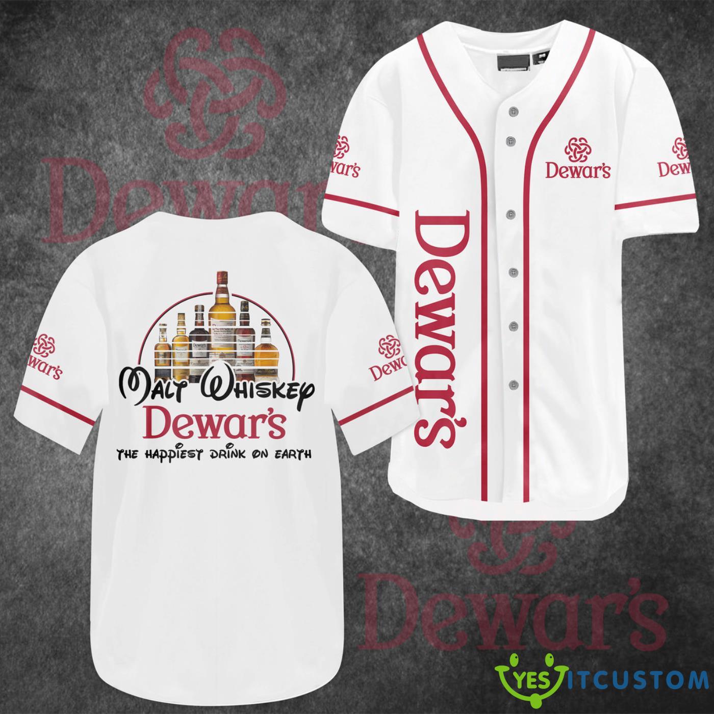 Dewar’s Happiest Drink Baseball Jersey Shirt 3 Dewar’s Happiest Drink Baseball Jersey Shirt Product Photo 1