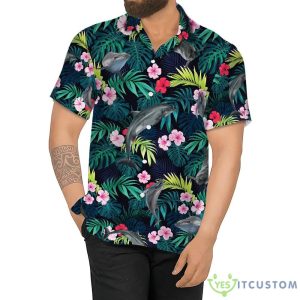 Dolphin for Men, Women, love Dolphin Aloha Shirt Summer Hawaiian Shirt - Dolphin Hawaiian Shirt for Men, Women, love Dolphin Aloha Shirt Summer Casual Button Down Shirts, Dolphin Hawaii Beach Shirt TD-0221-QLYF_3