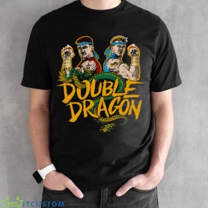 Dragon Fighters Double Dragon shirt - Black Unisex T-Shirt