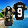 Drew Brees New Orleans Saints Logo Hawaiian Shirt For Men Women Product Photo 1