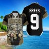 Drew Brees New Orleans Saints Oil Painting Logo Hawaiian Shirt For Men Women Product Photo 1