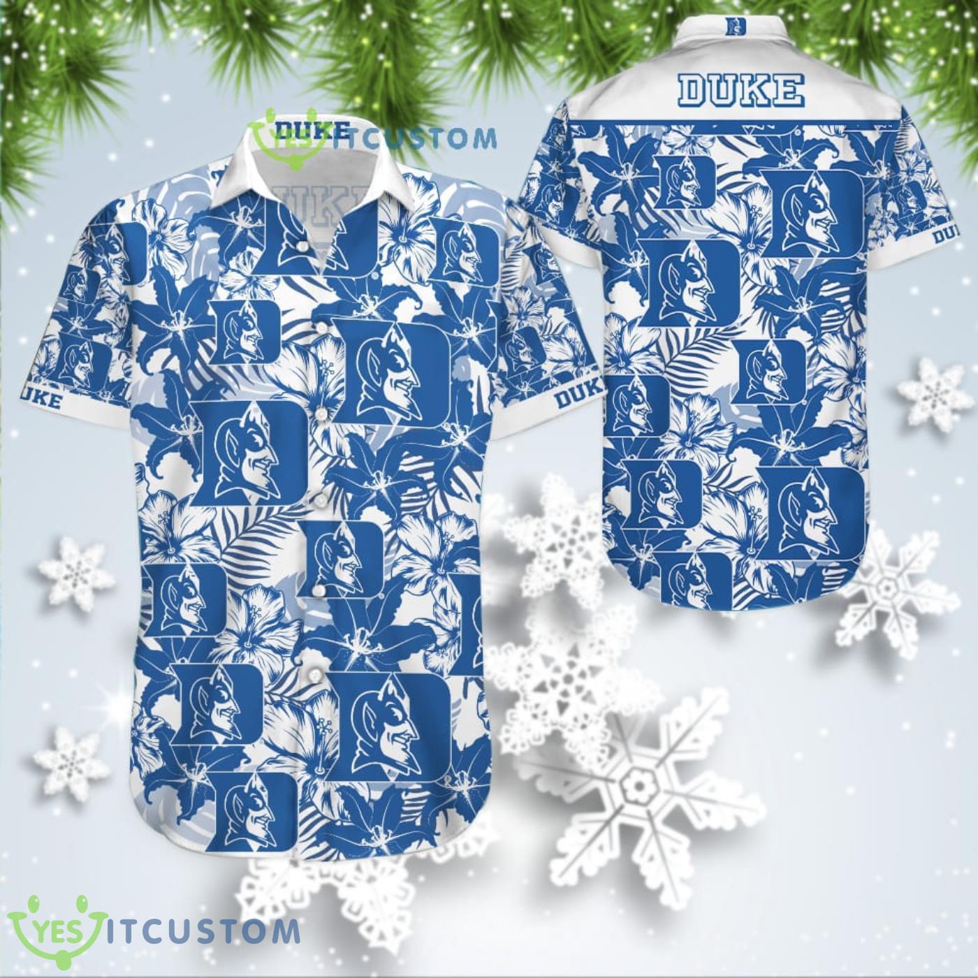 Duke Blue Devils Aloha Hawaiian Shirt Unique Summer Gift 2 Duke Blue Devils Aloha Hawaiian Shirt Unique Summer Gift Product Photo 1