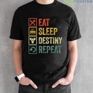 Eat Sleep Destiny Repeat Hoodie - Black Unisex T-Shirt