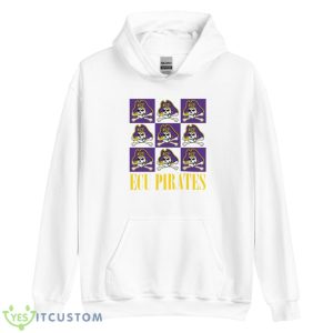 ECU Pirates Checkerboard Logo Shirt 7 ECU Pirates Checkerboard Logo Shirt - Unisex Heavy Blend Hooded Sweatshirt