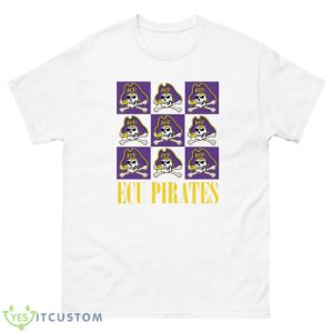ECU Pirates Checkerboard Logo Shirt - 500 Men’s Classic Tee Gildan