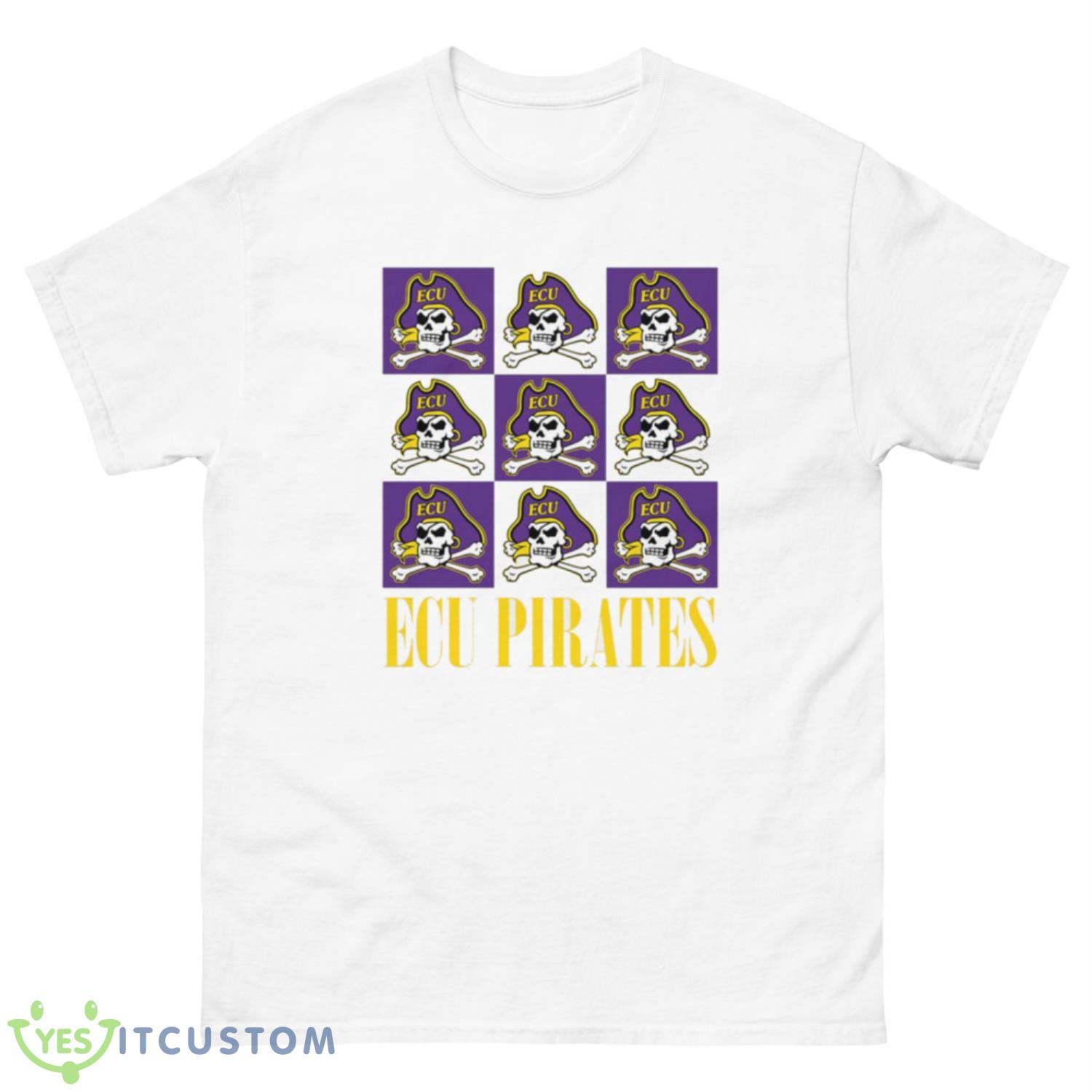 ECU Pirates Checkerboard Logo Shirt 10 ECU Pirates Checkerboard Logo Shirt - 500 Men’s Classic Tee Gildan