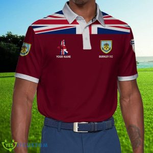 EFL Fans Burnley FC Logo Polo Golf Shirt Men Women Personalized Name - Burnley FC Polo Shirt_1