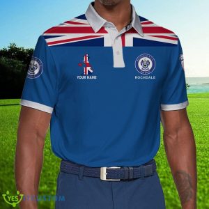 EFL Fans Rochdale AFC Logo Polo Golf Shirt Men Women Personalized Name - Rochdale AFC Polo Shirt_1